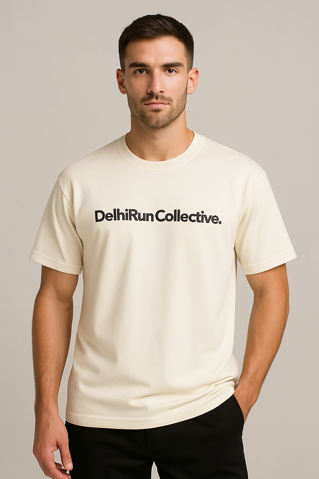 Drop Shoulder T-shirt - Off-White