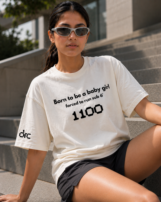 Oversized T-shirt Born to be a Baby Girl